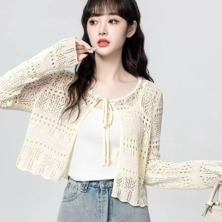 Cardiganko Crochet Lace Cardigan – Breezy Sun-Kissed Cover-Up