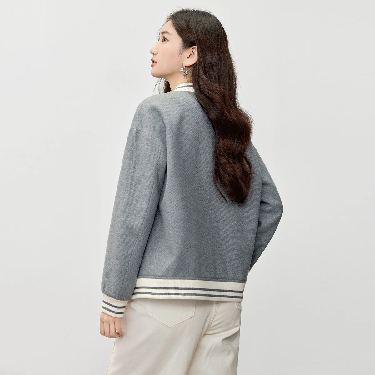 Cardiganko Preppy Varsity Jacket – Embroidered Campus Classic