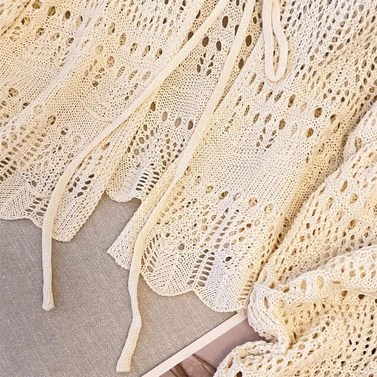 Cardiganko Crochet Lace Cardigan – Breezy Sun-Kissed Cover-Up