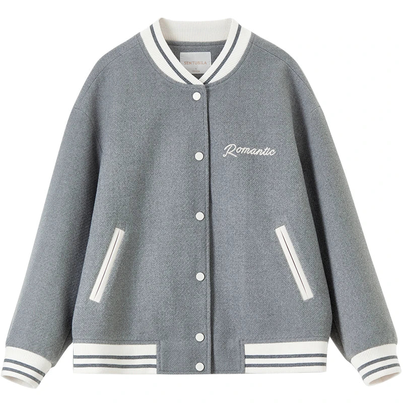 Cardiganko Preppy Varsity Jacket – Embroidered Campus Classic