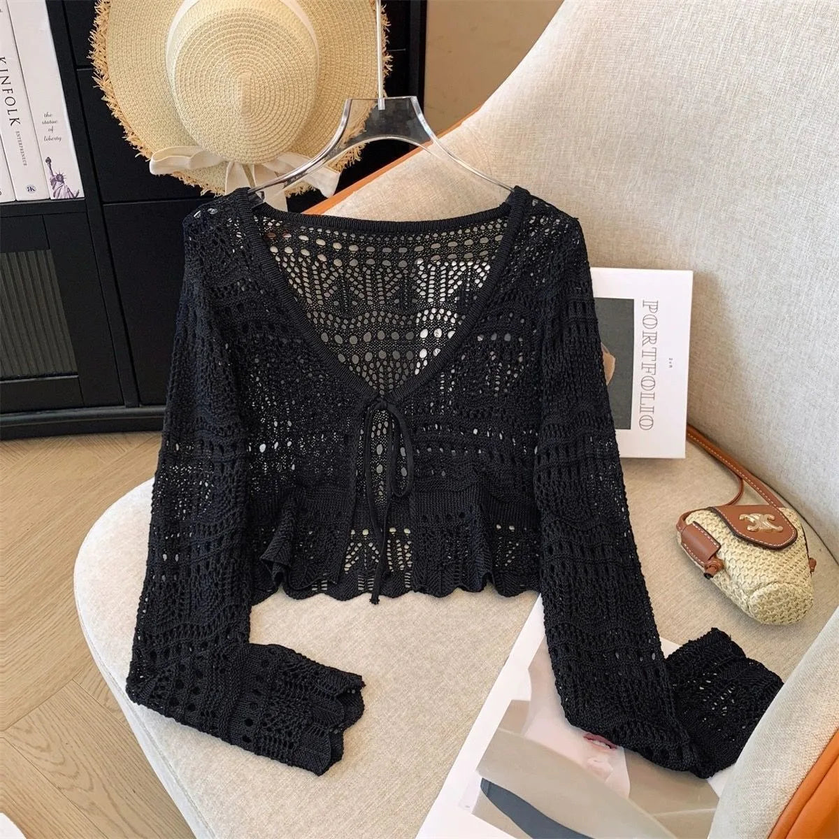Cardiganko Crochet Lace Cardigan – Breezy Sun-Kissed Cover-Up