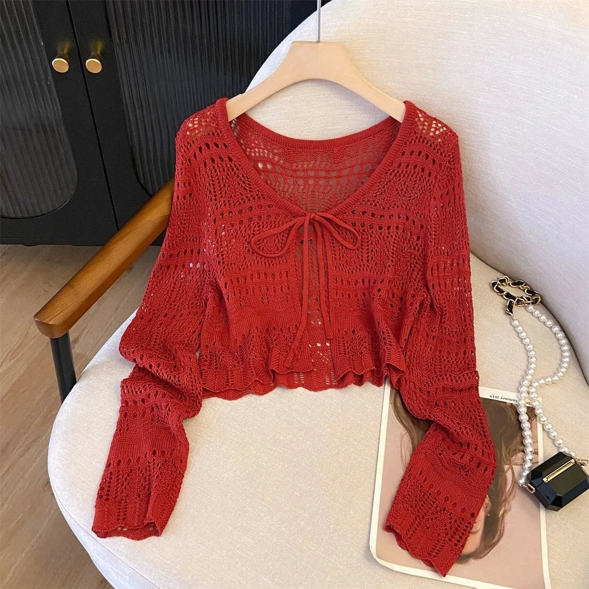 Cardiganko Crochet Lace Cardigan – Breezy Sun-Kissed Cover-Up